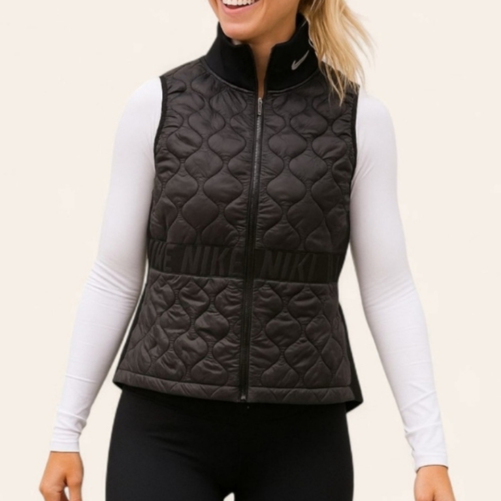 nike ♡ aerolayer jacket vest xs black athletic athleisure running hiking outdoor